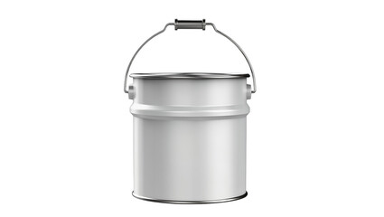 White metal paint bucket with handle © Fried