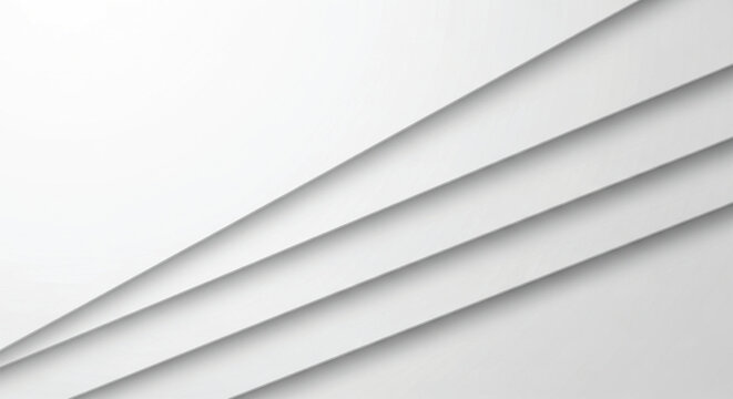 Abstract white and gray color background diagonal paper cuts and shadows design for presentation website marketing media.