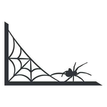 Black design of a spider