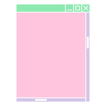 Pink and green screen with the word lox on it
