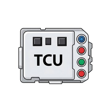 Modern vehicle transmission control unit illustration.