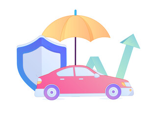 Buy insurance for car flat character vector concept operation illustration  © Lyn Lee