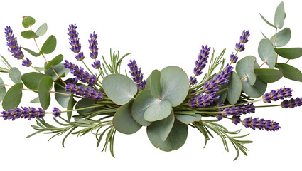 Lavender and Eucalyptus Sprigs Arrangement © Fried