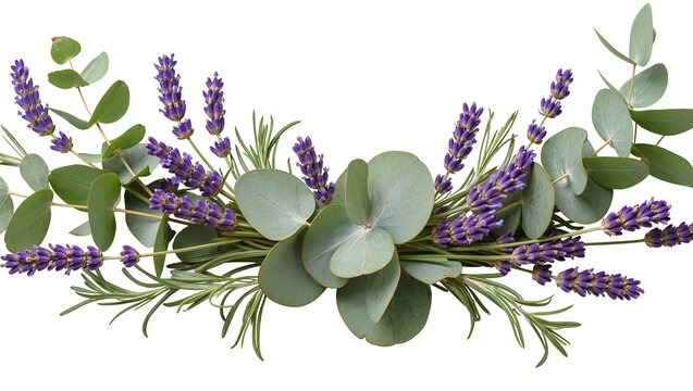 Lavender and Eucalyptus Sprigs Arrangement