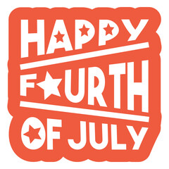 Plakat Festive happy fourth of july design