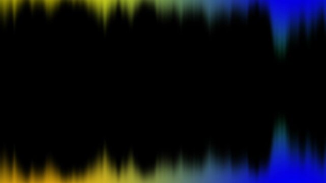 Vibrant Abstract Sound Waveform Visualization with Dynamic Color Spectrum and Motion Effects