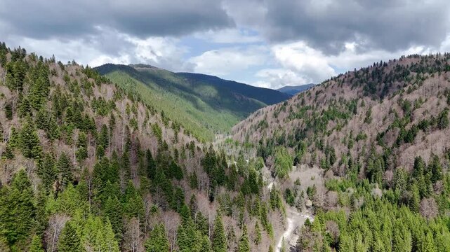 Azuga and Busteni Mountains, Drone Footage, Romania