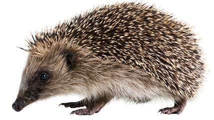 European hedgehog with sharp quills and soft fur © Gael