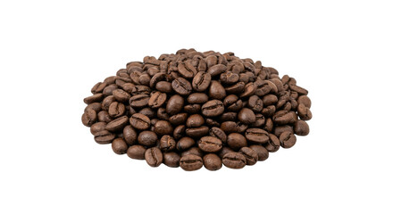 Fototapeta premium A pile of roasted coffee beans, perfect for your morning brew