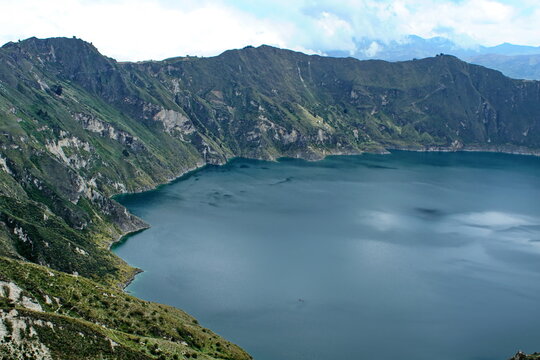 Quilotoa Lagoon outside of Latacunga, Ecuador