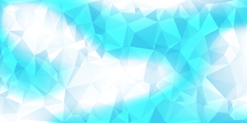 Obraz premium Elegant Gradient Blue White Low Poly Abstract Geometry composition eps10