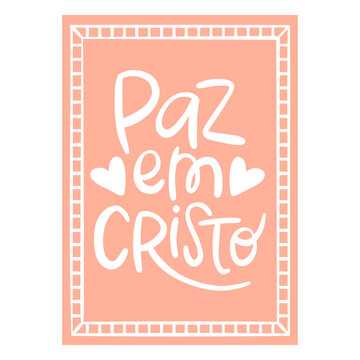 Paz em cristo design
