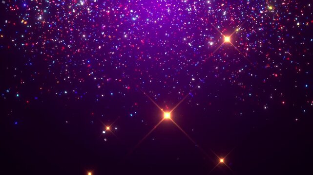 celebration abstract purple background lights animation