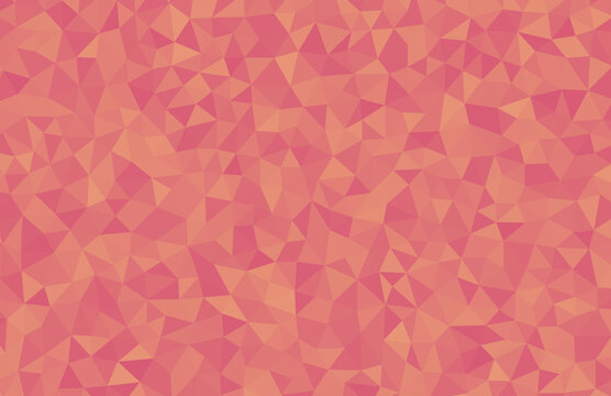 Pink and peach low poly geometric triangle pattern background