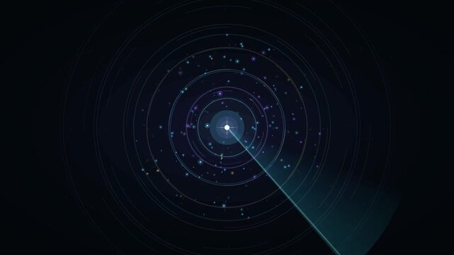 Futuristic Biometric Security Scanner with Digital HUD Interface