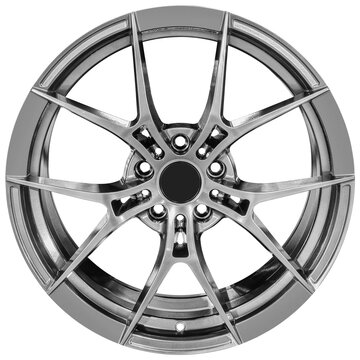 Shiny gray alloy wheels