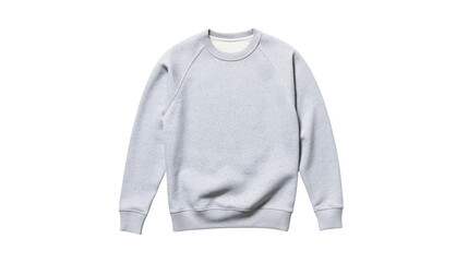 Light grey marled crewneck sweatshirt with raglan sleeves © Elvin