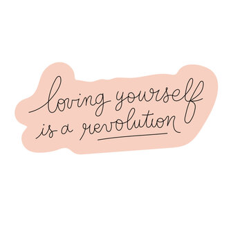 Empowering self-love message t-shirt design