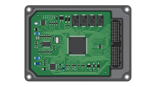 Electronic Control Unit with Integrated Green Printed Circuit Board Architecture for Automotive and Industrial Engine Systems
