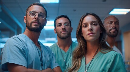 Obraz premium Medical Team of Professionals
