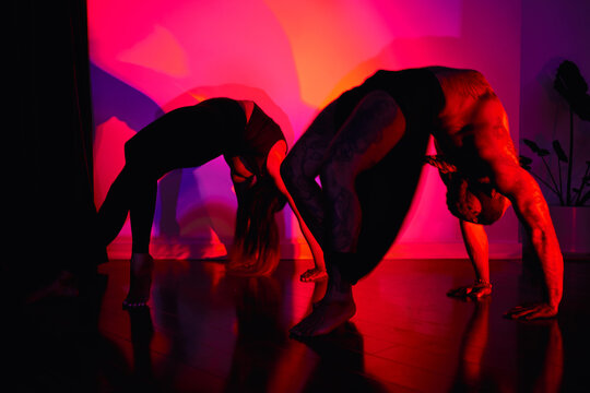 Artistic yoga portrait