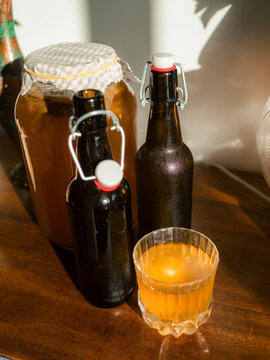 Fresh domestic Kombucha 