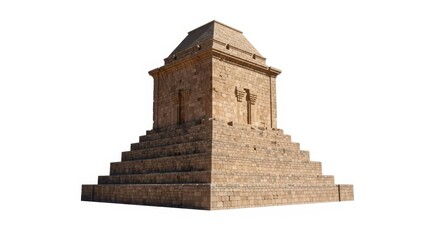 Fototapeta premium Tomb of Ferdowsi, Iran Ancient Persian Mausoleum on Stairs