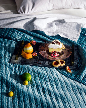 Dessert in bed