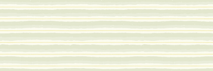 Watercolor baby stripe seamless pattern with soft sage green horizontal stripes and thin yellow lines on light background. Baby stripe watercolor pattern in muted pastel tones. Drag to swatches panel © ✦ Bizarre Factory ✦