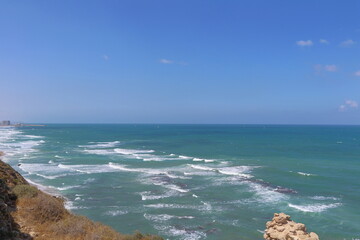 View of the Atlantic Ocean in Algarve region, Portugal. © Viktor
