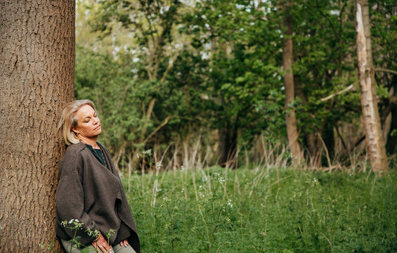 Forest bathing UK springtime.