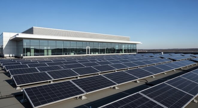 Modern Rooftop Solar Energy Installation
