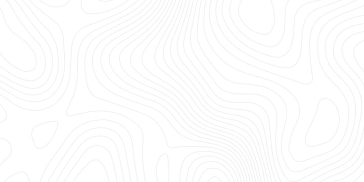 Abstract topographic contour line pattern on light gray background with smooth elevation curves, minimal terrain map texture for modern branding and technology design.