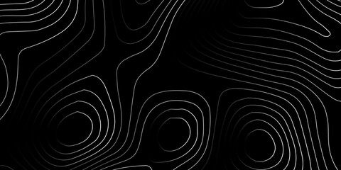 Monochrome topographic map contour lines abstract background with topography abstract elevation geographic background minimalist geography cartography monochrome structure geometry © MOHAMAD