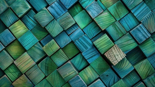 Abstract wood block pattern (2)