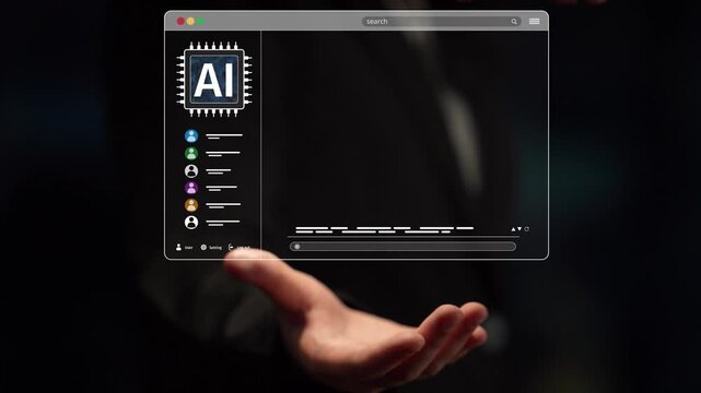 AI platform generating art images with dynamic interface. content appears in image gallery artificial intelligence view. Genrative AI loading multiple image from AI design engine. Muxer