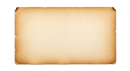 Fototapeta premium Vintage Aged Parchment Paper Texture Background, Grunge Old Paper, Decayed Paper, Isolated