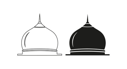 Islamic dome architectural illustration comparison © MST