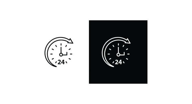 Analog clock showing 24-hour time format