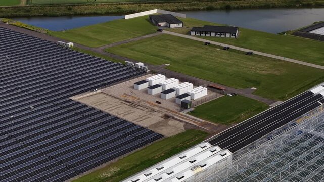 Aerial View of Battery Energy Storage System