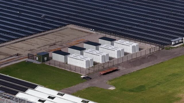 Aerial View of Battery Energy Storage System