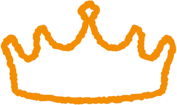 Hand Drawn Crown Decorative Border