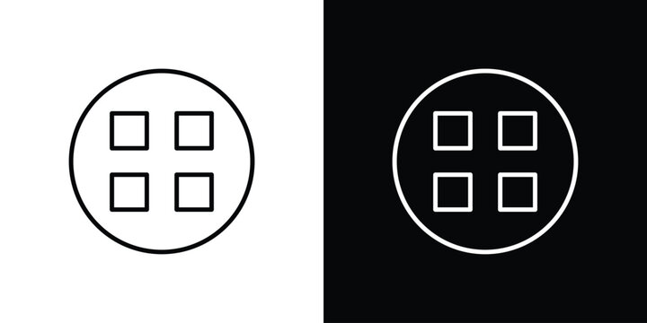 Apps sort icon in vector. Logotype icons