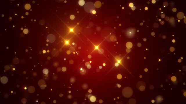 red abstract Christmas background holiday bokeh lights