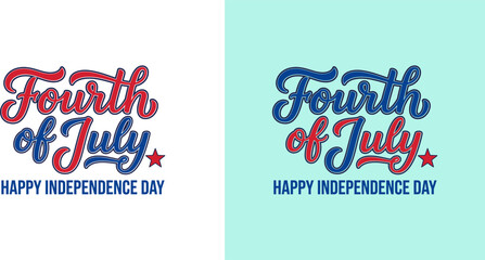 Patriotic fourth of july greeting cards happy independence day celebration © Hafija