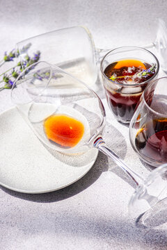 Refreshing summer iced coffee with a hint of elegance