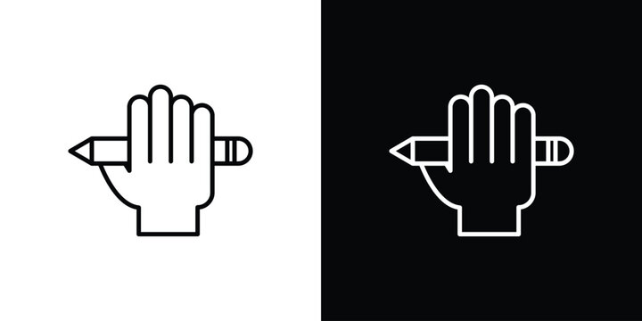 Self expression icon in vector. Logotype icons
