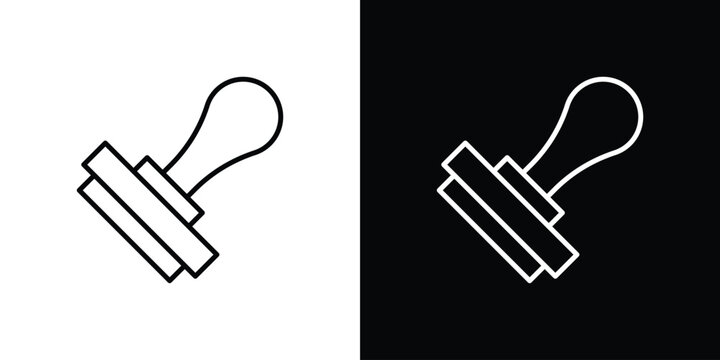 Stamp icon in vector. Logotype icons
