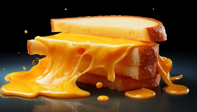 slice of melted cheese for sandwich isolated transparent cheddar cheese hamburger ingredient