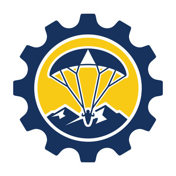 Parachute gear cog logo